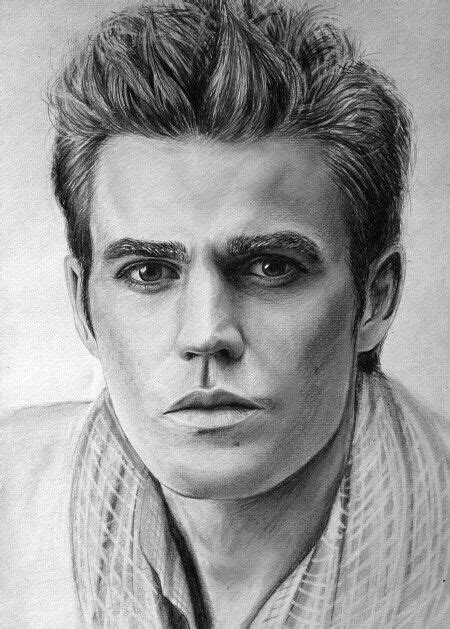Stefan Vampire Drawings Celebrity Drawings Stefan Vampire