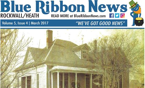 Blue Ribbon News March Print Edition Hits Mailboxes Throughout Rockwall