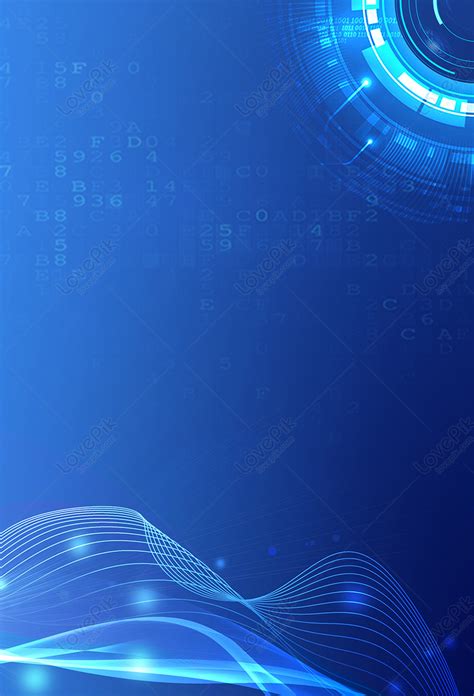 Blue Tech Poster Background Download Free Poster Background Image On