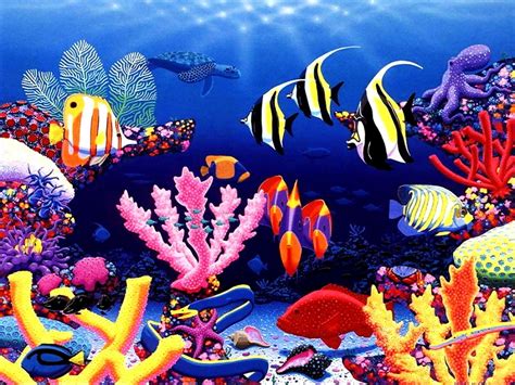 Fondo De Escritorio Arrecife De Coral Arrecife Vida Oceánica Imagen