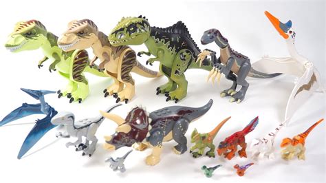 All Lego Jurassic World Dominion Dinosaur Size Comparison Lego Vs Movie Youtube