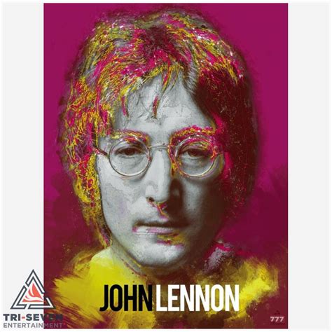 John Lennon Is Shown In This Colorful Poster
