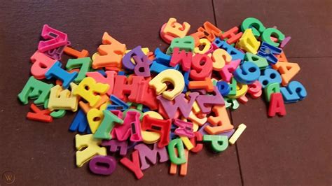Plastic Magnetic Letters 144 Assorted Sizes Alphabet Letters Numbers