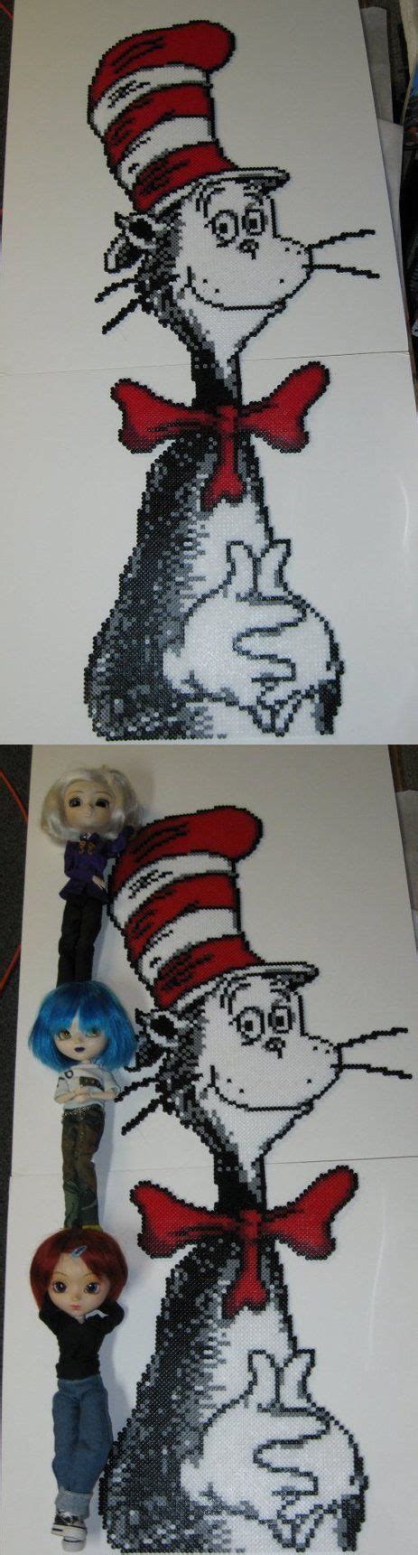 Cat In The Hat By Shilot On Deviantart Movie Crafts Cats Perler Beads