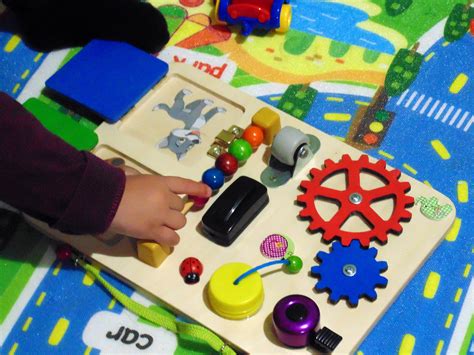 Baby Busy Board Toddler Activity Board Sensory Board Travel Etsy