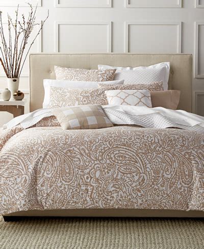 Macy's has several 8 piece bedding sets in your choice of size for. Charter Club Damask Designs Paisley Taupe King Comforter ...