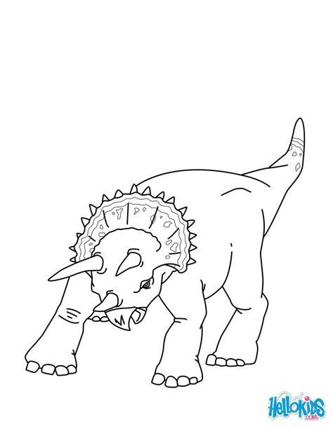You can make them almost any color you want. Triceratops coloring pages - Hellokids.com