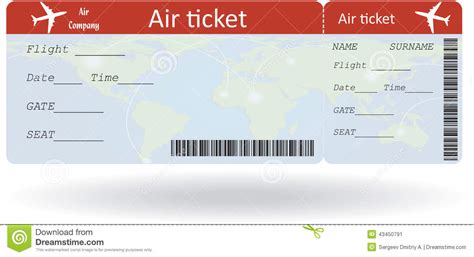 Image vectorielle du billet d'avion. Variante de billet d'avion illustration de vecteur ...
