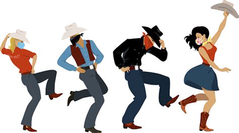 Western Dance Party Stock Illustration Download Image Now Cowboy