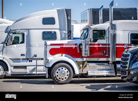 Profiles Of Different Makes Industrial Long Haul Big Rigs Semi Trucks