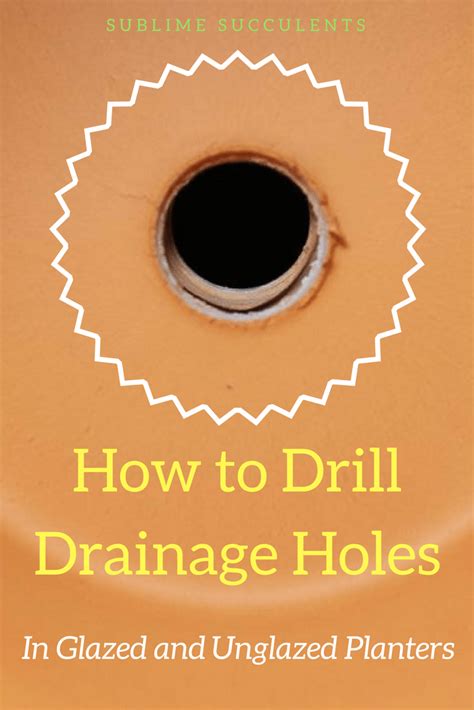 How To Drill Drainage Holes In Terracotta And Clay Sublime Succulents