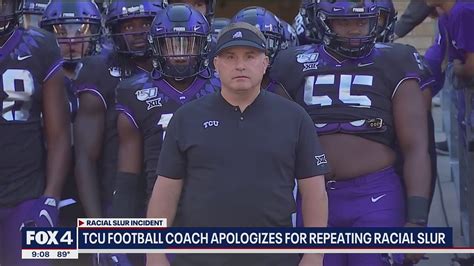TCU Coach Gary Patterson Apologizes For Repeating Racial Slur YouTube