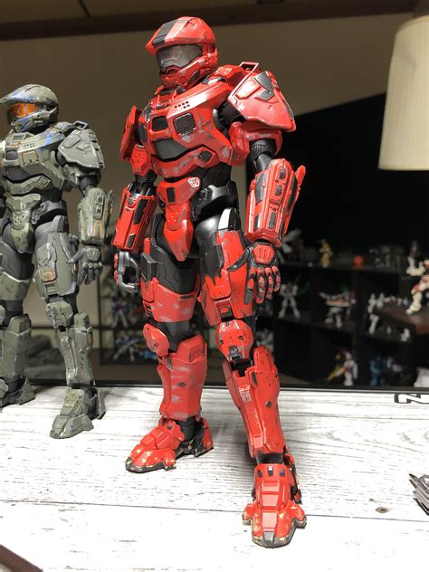Custom “red” Spartan Halo 4 Sprukits Model Kit Rxboxone