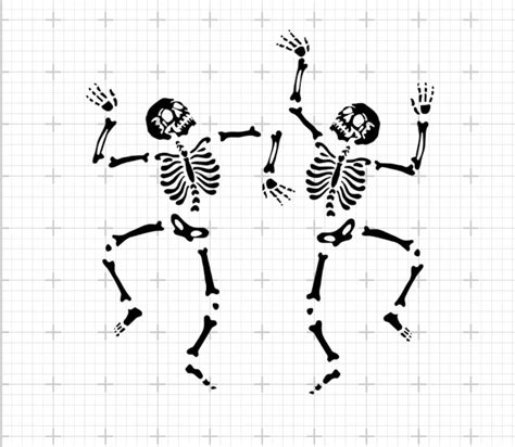 Dancing Skeletons Svg Skeleton Funny Dance Svg Skeleton Svg Etsy