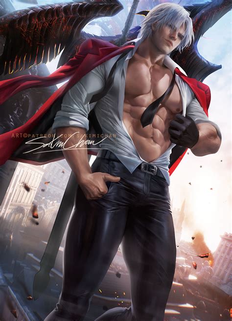 Suit Dante by sakimichan on DeviantArt Hombres de fantasía Personajes de película Personajes