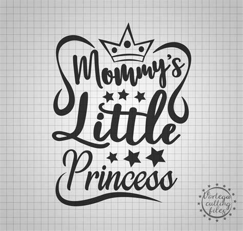 Mommys Little Princess Svg Mommys Girl Svg Mommy Daughter Svg Etsy