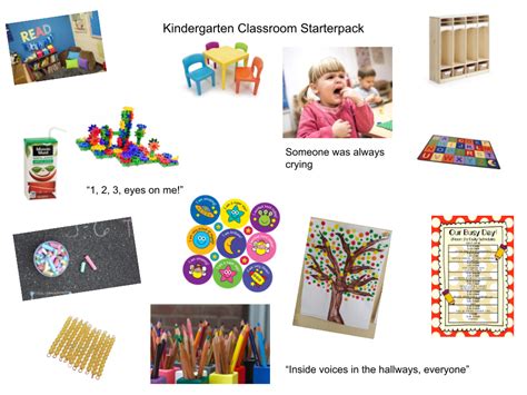 Literally Every Kindergarten Classroom Starterpack Rstarterpacks