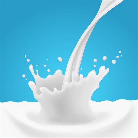 Premium Vector Milk Splash Vector Illustration