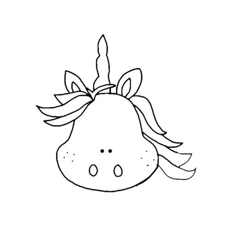 Unicorn Head Coloring Page Go For Color At Coloring Buddy