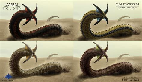 Sandworm Alien Colors By Natehallinanart On Deviantart