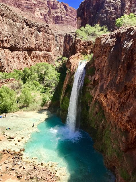 This Place Is Located In The Middle Of The Desert Havasupai Falls