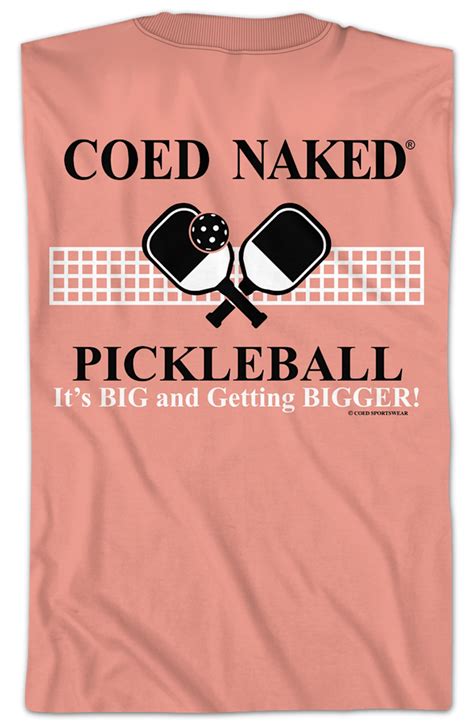 Pickleball Coed Naked T Shirt