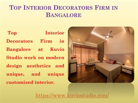 Ppt Best Interior Design Company In Bangalore Kuvio Studio Powerpoint