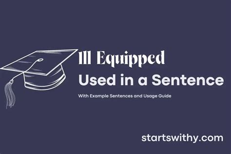 Ill Equipped In A Sentence Examples 21 Ways To Use Ill Equipped