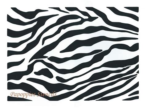 Stencil Zebra Stripes Animal Print Zoo Wild Safari Stencil Ebay