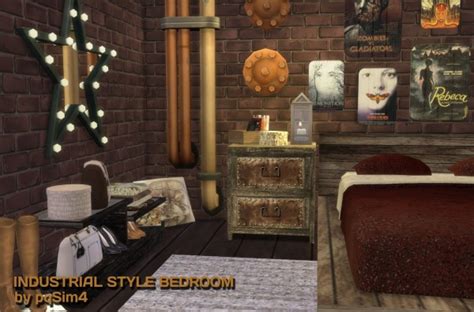 Pqsims4 Industrial Style Bedroom Sims 4 Downloads