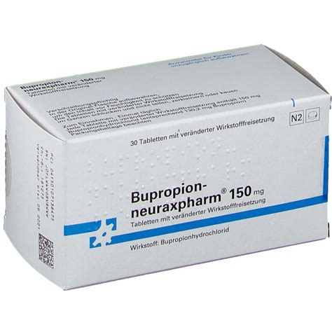 Bupropion Neuraxpharm Mg St Mit Dem E Rezept Kaufen Shop Apotheke