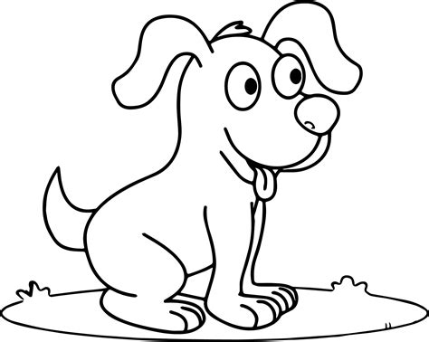 Puppy Cartoon Coloring Pages At Free For