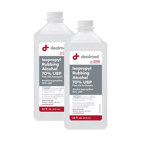Mua Dealmed Isopropyl Rubbing Alcohol 70 Usp First Aid Antiseptic 16