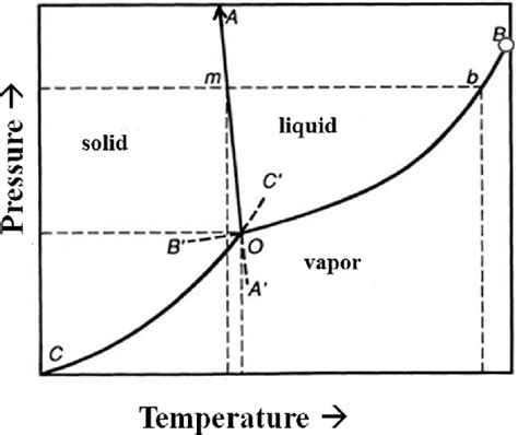 A Pressuretemperature Equilibrium Phase Diagram Of A One Component