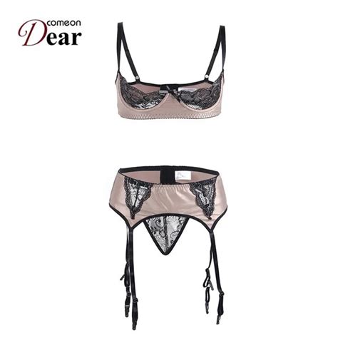 comeondear ra80313 plus size open bra sexy conjunto lenceria sexy mujer underwear set erotic hot