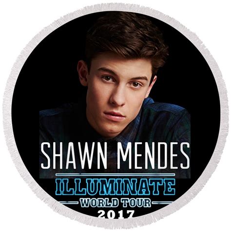 Shawn Mendes Illuminate Tour Round Beach Towel For Sale By Raisya Irawan