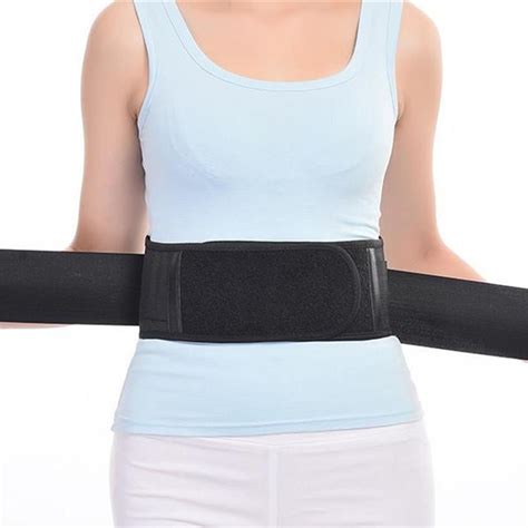 Buy Fashion Magnetic Back Support Brace Belt Lumbar Lower Waist Double