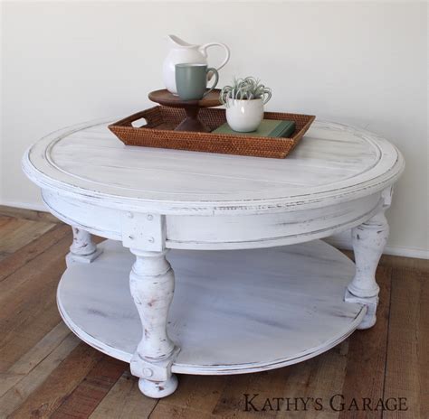 White Coffee Table Farmhouse Coffee Table Round Coffee Table Shiplap