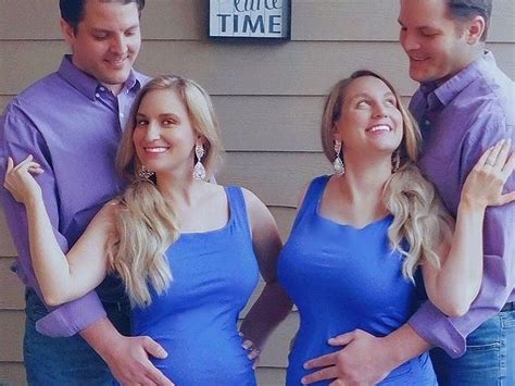 twin sisters married twin brothers share home and breastfeeding tlc