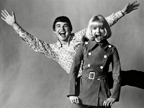 barry evans and judy geeson in a publicity photograph for here we go round the mulberry bush