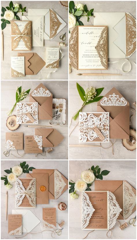 Wedding Invitations Stylishly Elegant Card Design Arrangements Diy