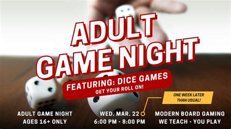 Adult Game Night Ripon Public Library