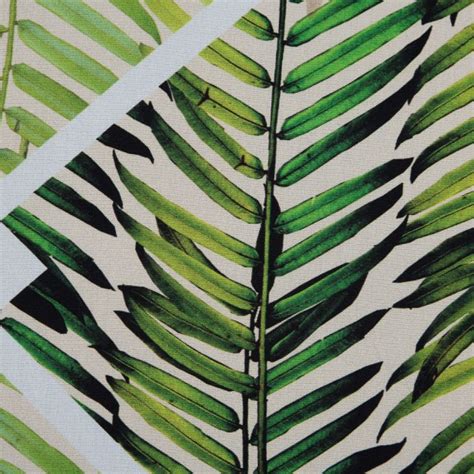 Green Leafy Tropical Organic Viscose Batiste Prints Rayon Fashion