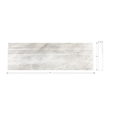 Meram Blanc Carrara Polished Skirting 475 X 12 In The Tile Shop