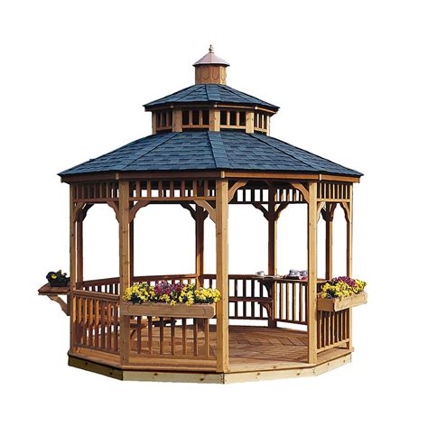 Handy Home Products San Marino 10 Ft Round Gazebo The Home Depot Canada