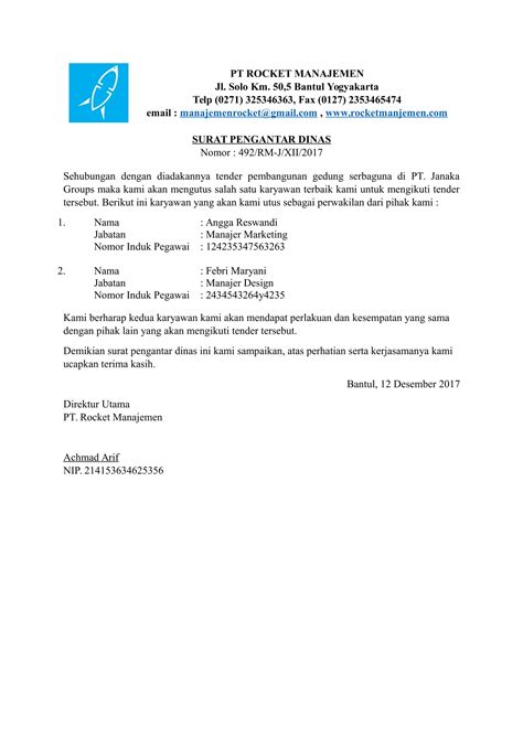 Download Contoh Surat Pengantar Dinas yang Baik