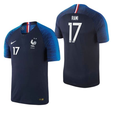 France National Soccer 2018 World Cup Champions Navy 17 Adil Rami Authentic Jersey