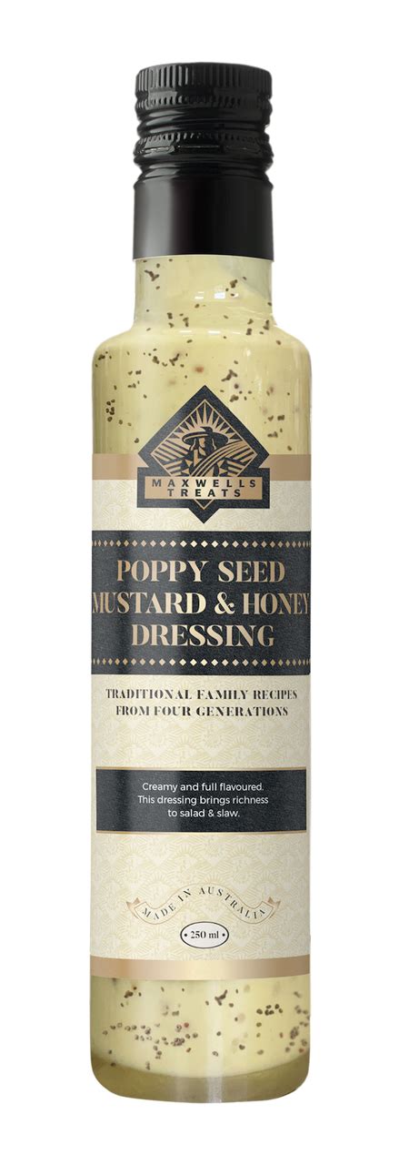 Poppy Seed Mustard And Honey Dressings The Treat Factory