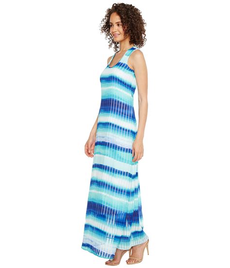 Calvin Klein Stripe Print Maxi At