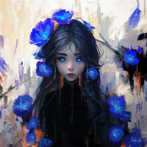 Artstation Blue Flower